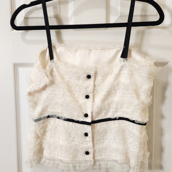 Milly of New York corset style top with spaghetti straps - Picture 2 of 2